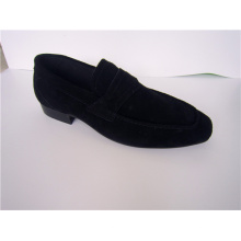 Zapatos casuales para hombre de gamuza negra NX 522